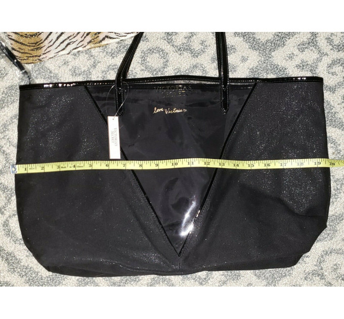 Сумка Victoria's Secret Shimmer Tote с косметичкой Tiger Print